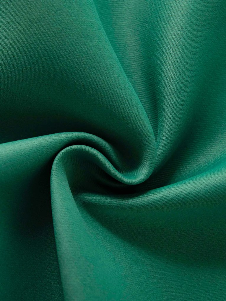 Blackout závesy Elias tmavozelená – 140 × 280 cm (2 ks) - riasiaca stuha