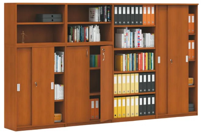 Zostava skríň MIRELLI, typ D, čerešňa