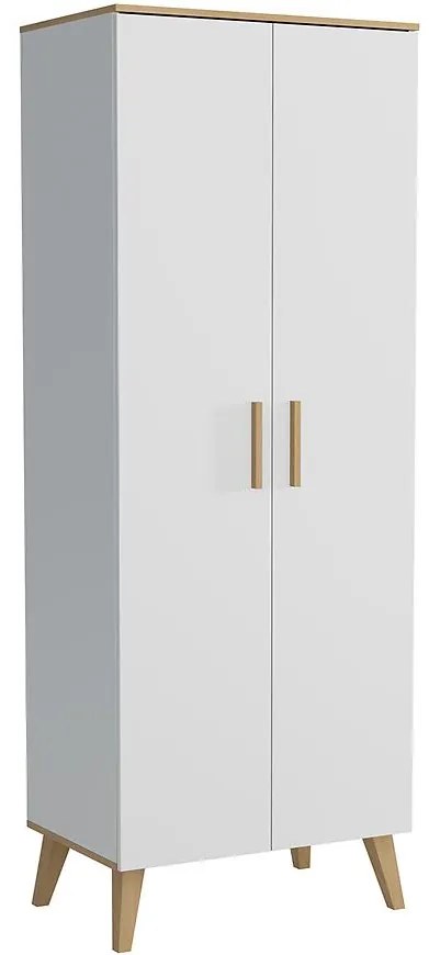 Skriňa Dita + Polička biela/dub sonoma