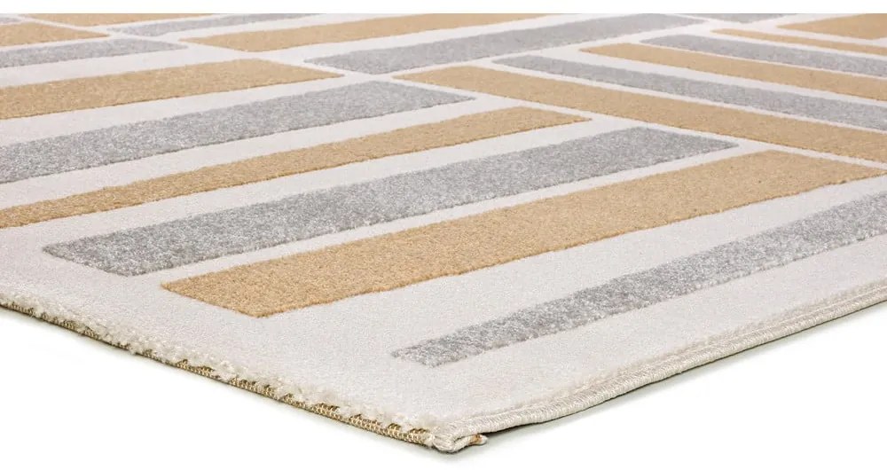 Koberec vo svetlosivej a krémovej farbe 160x230 cm Flora – Universal