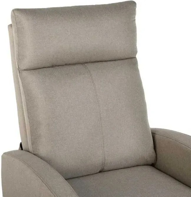 LuxuryForm DESIGN Televízne kreslo RUFO s polohovaním - béžové