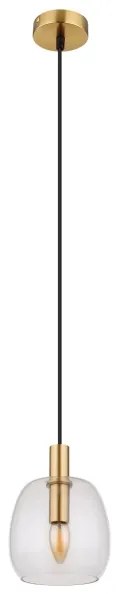 Globo 15789HM - Luster na lanku GARRI 1xE14/40W/230V pr. 16 cm mosadz