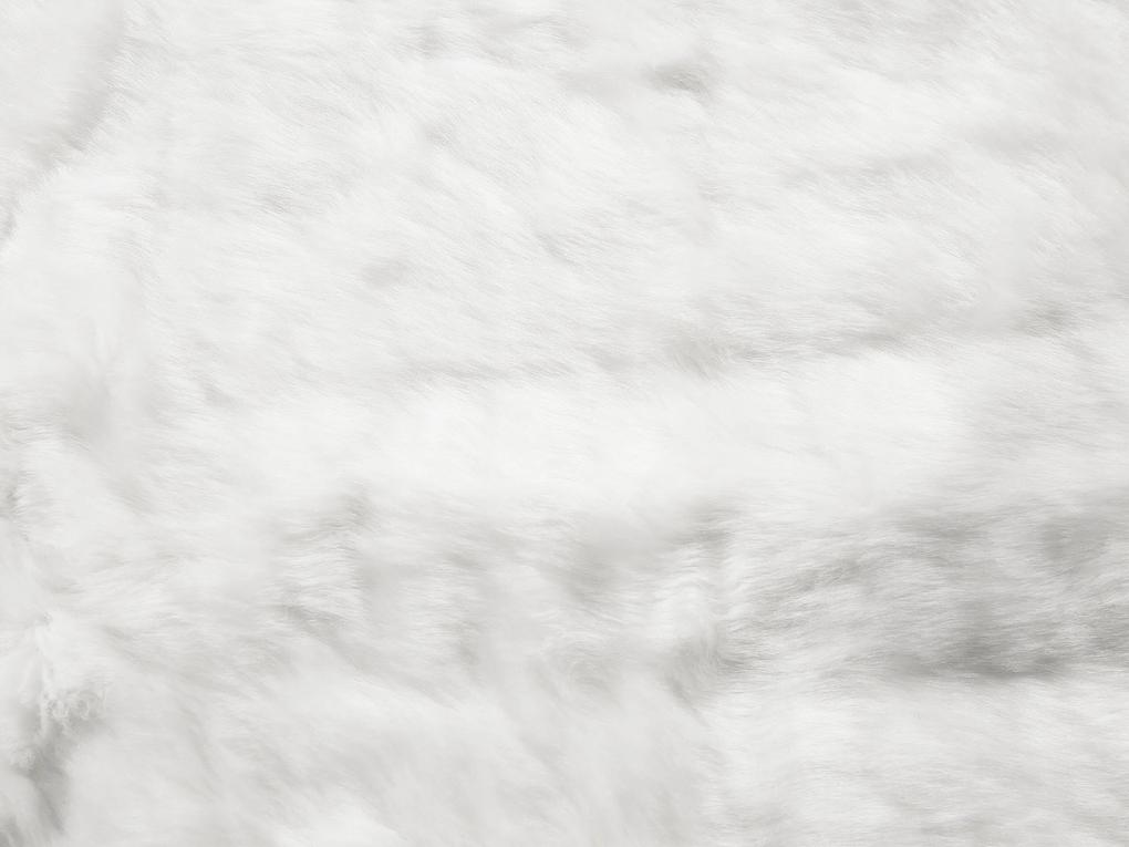 Prikrývka 180 x 220 cm biela TOURZA Beliani