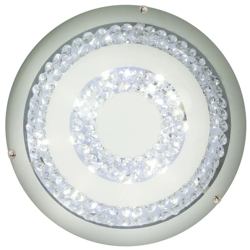 CLX LED moderné stropné prisadené osvetlenie PORTO TORRES, 16W, teplá biela, 40cm, okrúhle