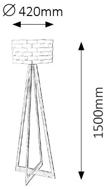 RABALUX Podlahová stojacia lampa ANDY