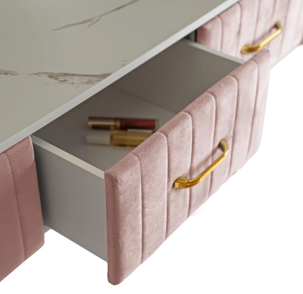 PROXIMA.store - Toaletný stolík SANDY FARBA: ružová