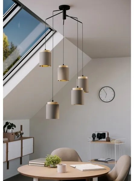 Eglo 99447 - Závesný luster na lankách ALBARIZA 5xE27/40W/230V pavúk