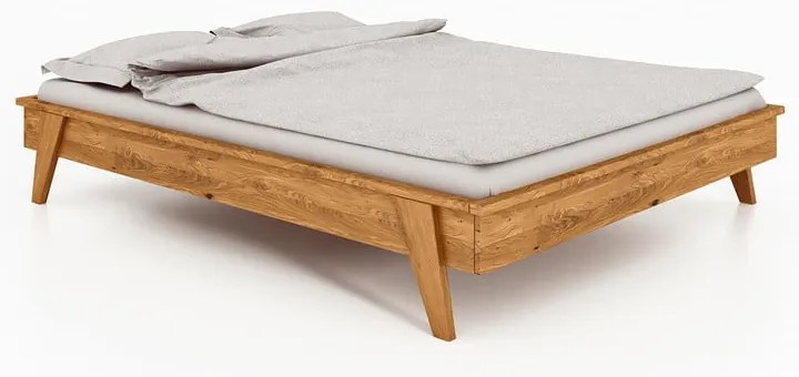 Dvojlôžková posteľ z dubového dreva 160x200 cm Retro - The Beds