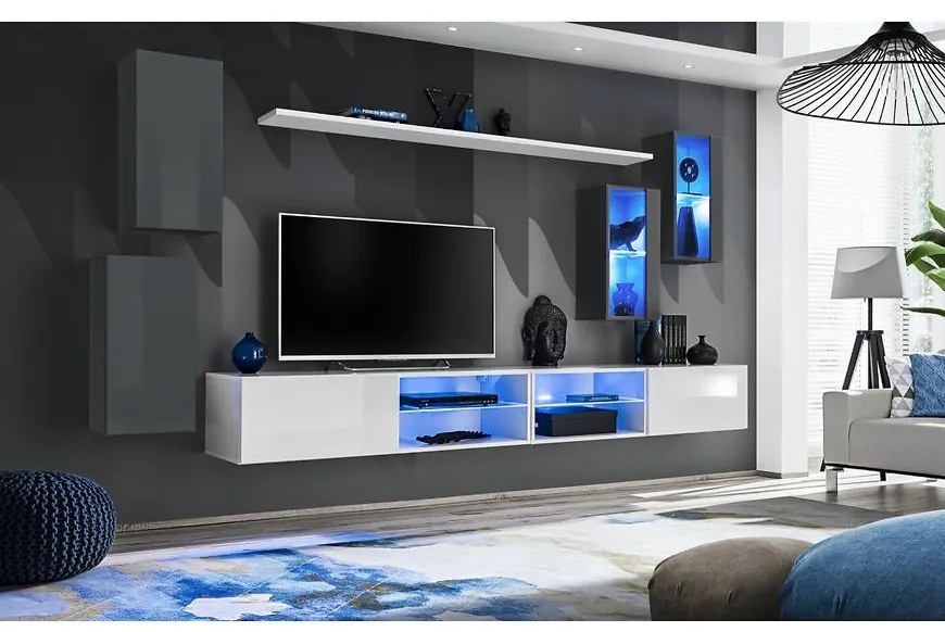 Obývacia Stena Switch Xxv Grafit/Biely