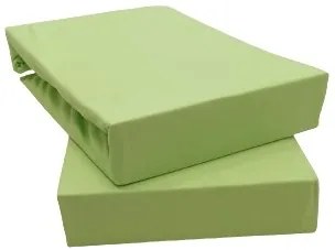 Posteľná plachta jersey svetlo zelená TiaHome - 200x220cm