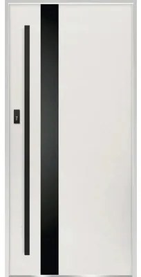 Kovové vchodové dvere S68 Clear 90 Ľ biele