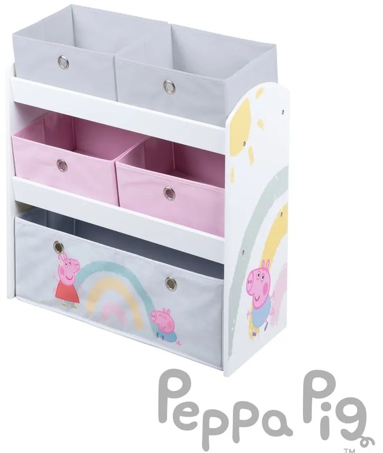 Detský organizér na hračky 63.5x29.5x67 cm Peppa Pig – Roba