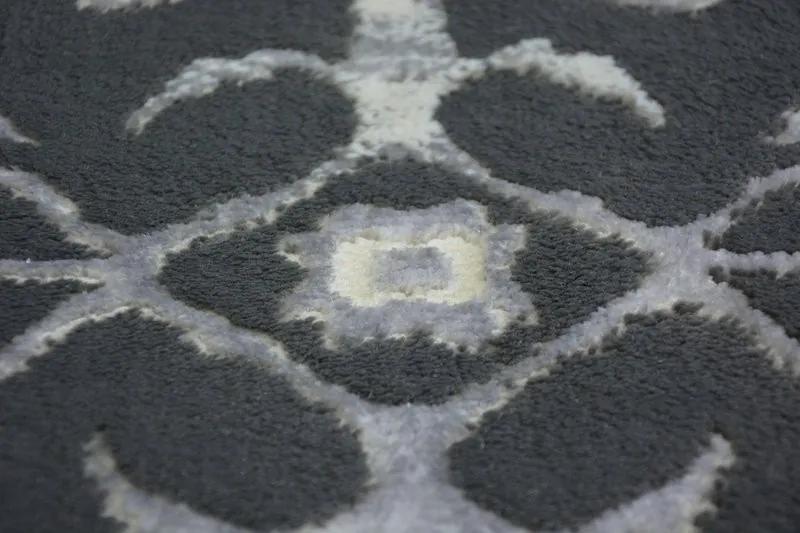Kusový koberec VOGUE 584 tmavo sivý