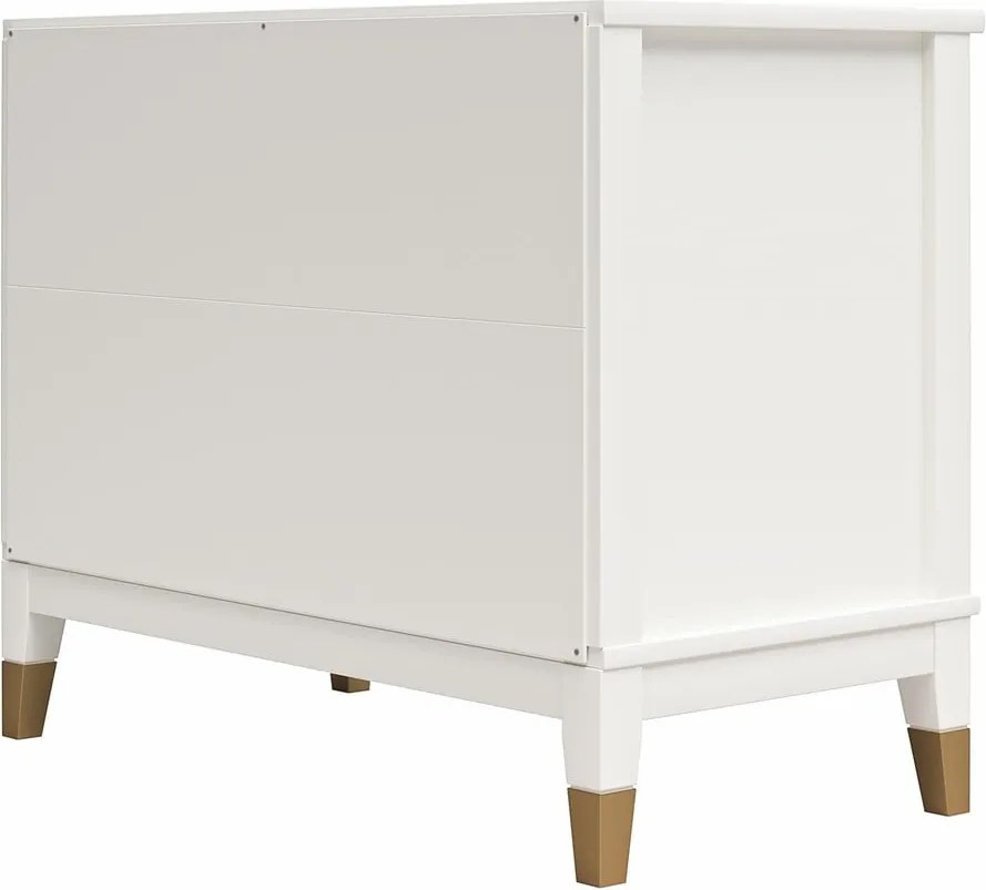 Biely nočný stolík Westerleigh – CosmoLiving by Cosmopolitan