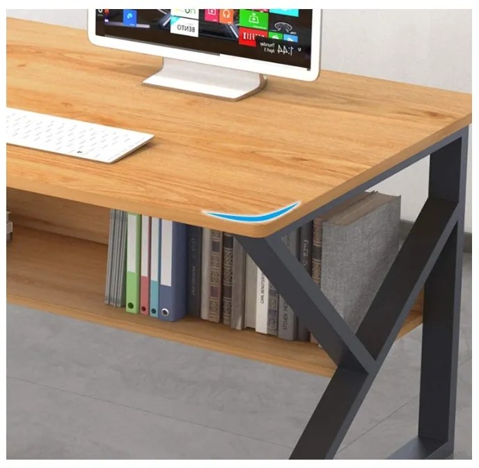 JAKS STÔL NA NOTEBOOK ČIERNY 100 x 60 CM - STL08CZ