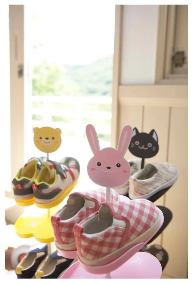 Detský ružový stojan na topánky YAMAZAKI Kid´s Shoe Rack