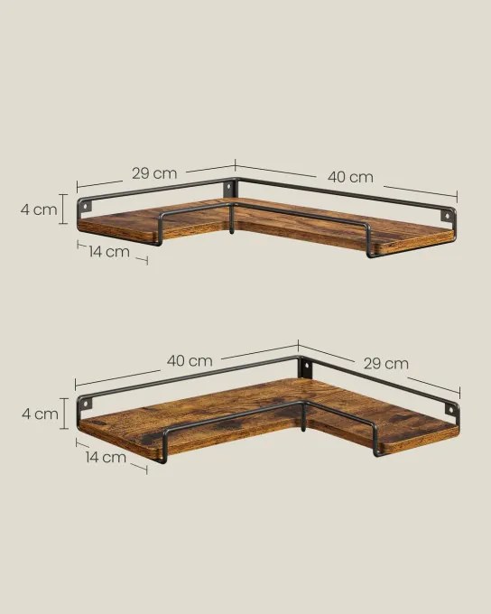 Sada troch rohových políc LLS833KD01