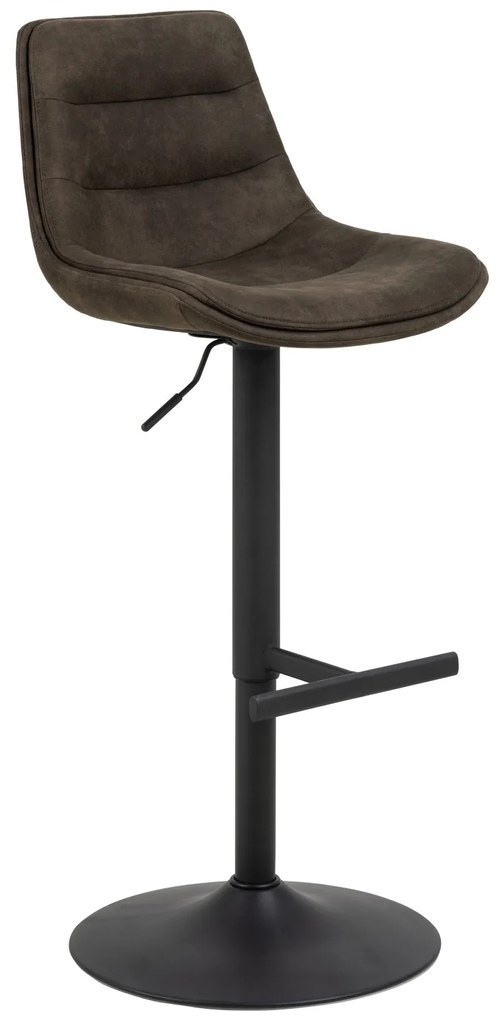 IDA Hnedá/Antracitová (tkaninaPreston 96)/čierna noha - ČALÚNENÁ BAROVÁ STOLIČKA DO KUCHYNE/OBÝVAČKY/REŠTAURÁCIE