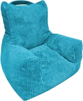 Detské kreslo Tobi Plus,tyrkysová štruktúrovaná látka%