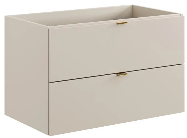 Závesná skrinka Dalia kašmírová so zápustným umývadlom 80 cm kašmír