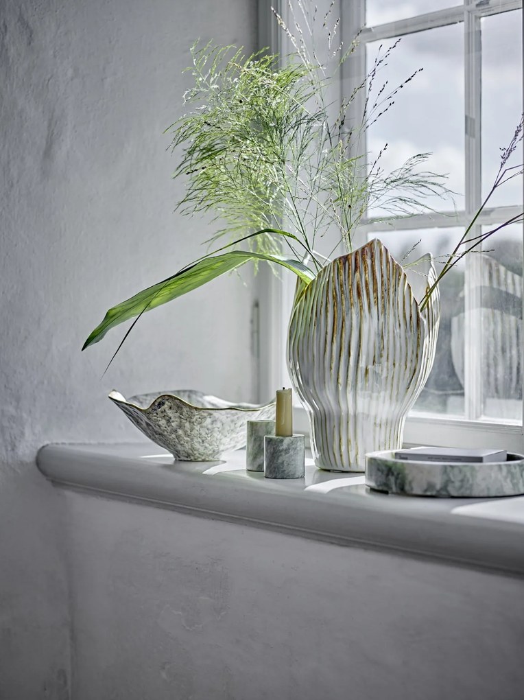 Bloomingville Okrúhla mramorová tácka Ivette Green