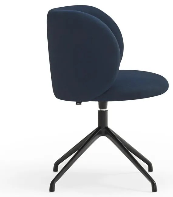 Tmavomodré čalúnené jedálenské kreslo Mogi – Teulat