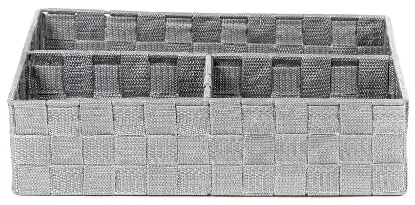 Sivý kúpeľňový organizér Compactor Stan, 32 x 25 cm