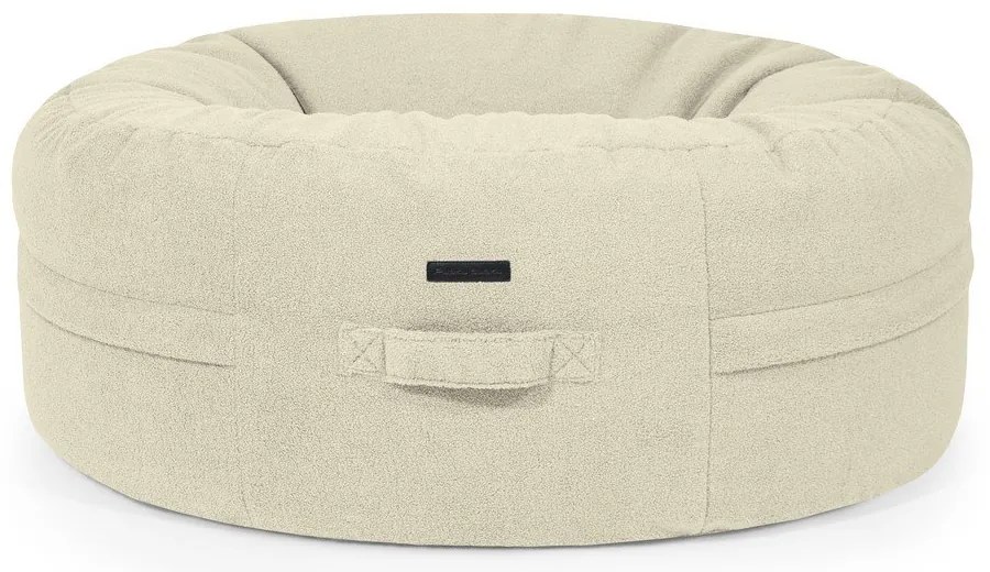 Hnedý sedací vak z textílie buklé Roll 135 – SLOWDOWN