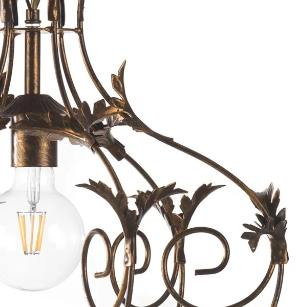 ONLI - Luster na reťazi CONTESSA 1xE27/22W/230V bronzová