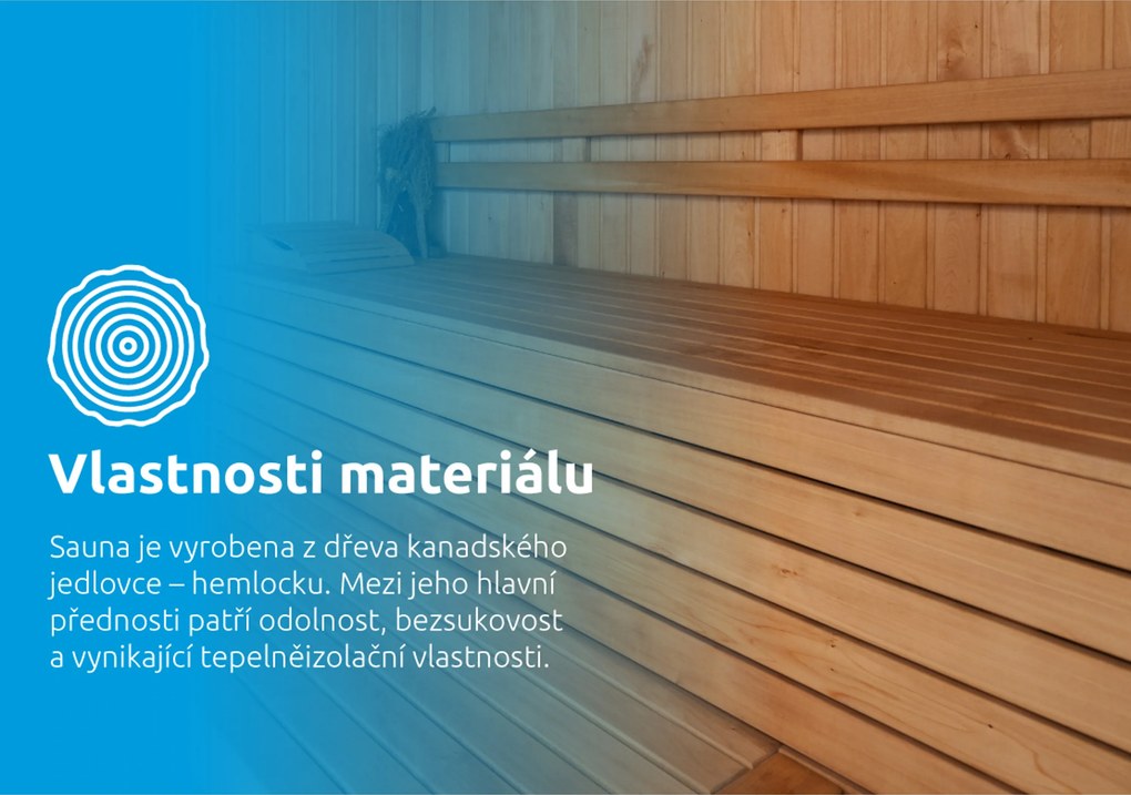 Marimex | Fínska sauna Marimex KOTI L + saunové kachle (FSC) | 11100109