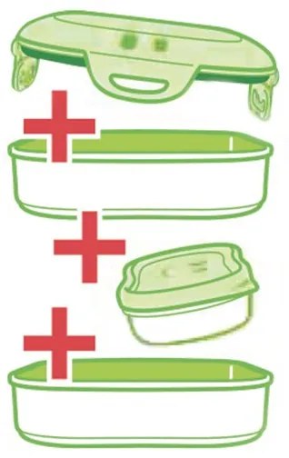 Veľký desiatový box Maped Picnik Concept Kids modrý, 1,4 l