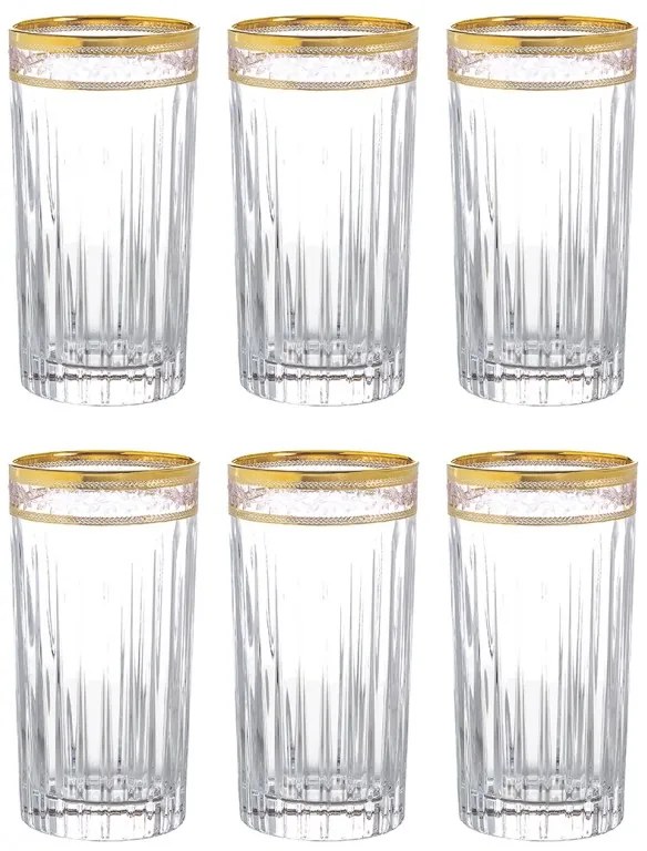 BOHEMIA PRESTIGE DORATO POHÁR 440ML SADA 6 KS