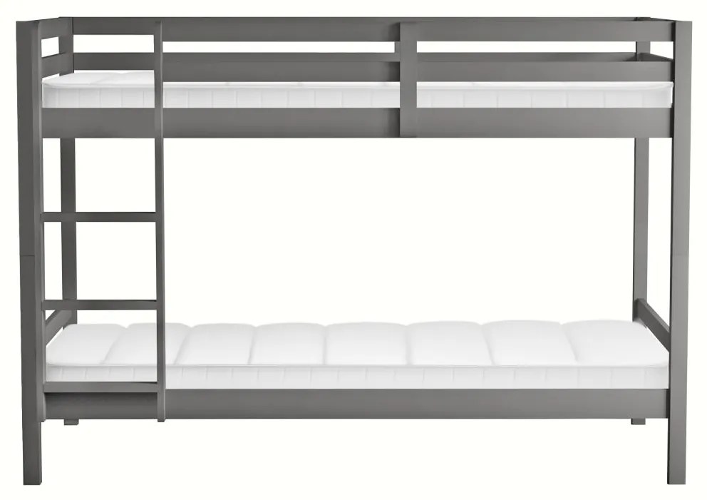 Detská poschodová posteľ 90 cm Invocato (sivá) (s roštom). Vlastná spoľahlivá doprava až k Vám domov. 1116362