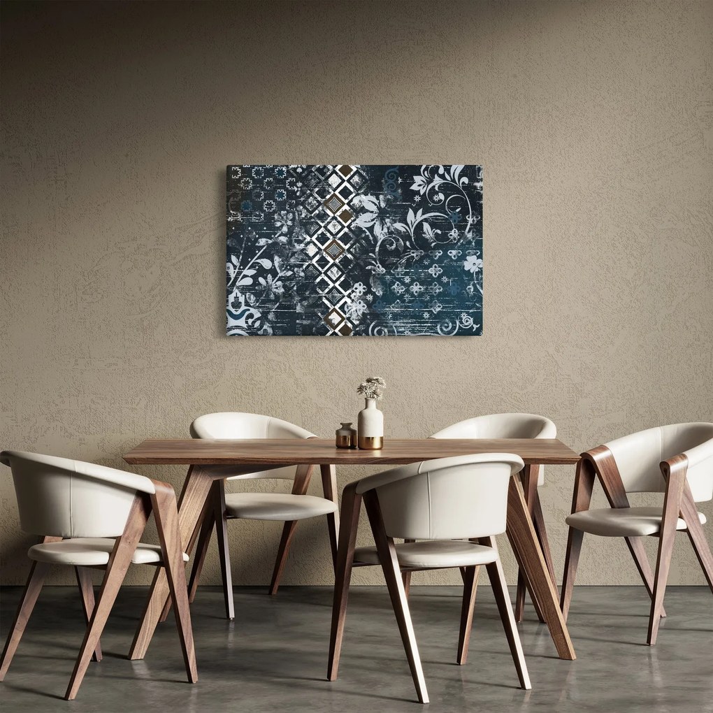 Obraz s kvetinovým dekorom (90x60 cm)