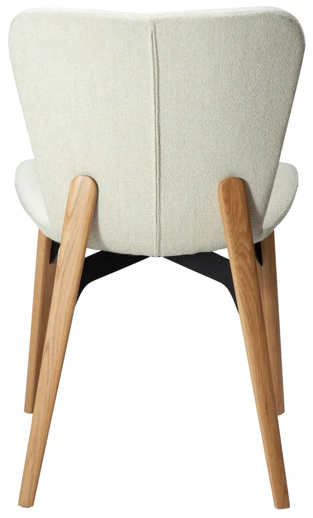 PARAGON ČALÚNENÁ STOLIČKA bone white/oak