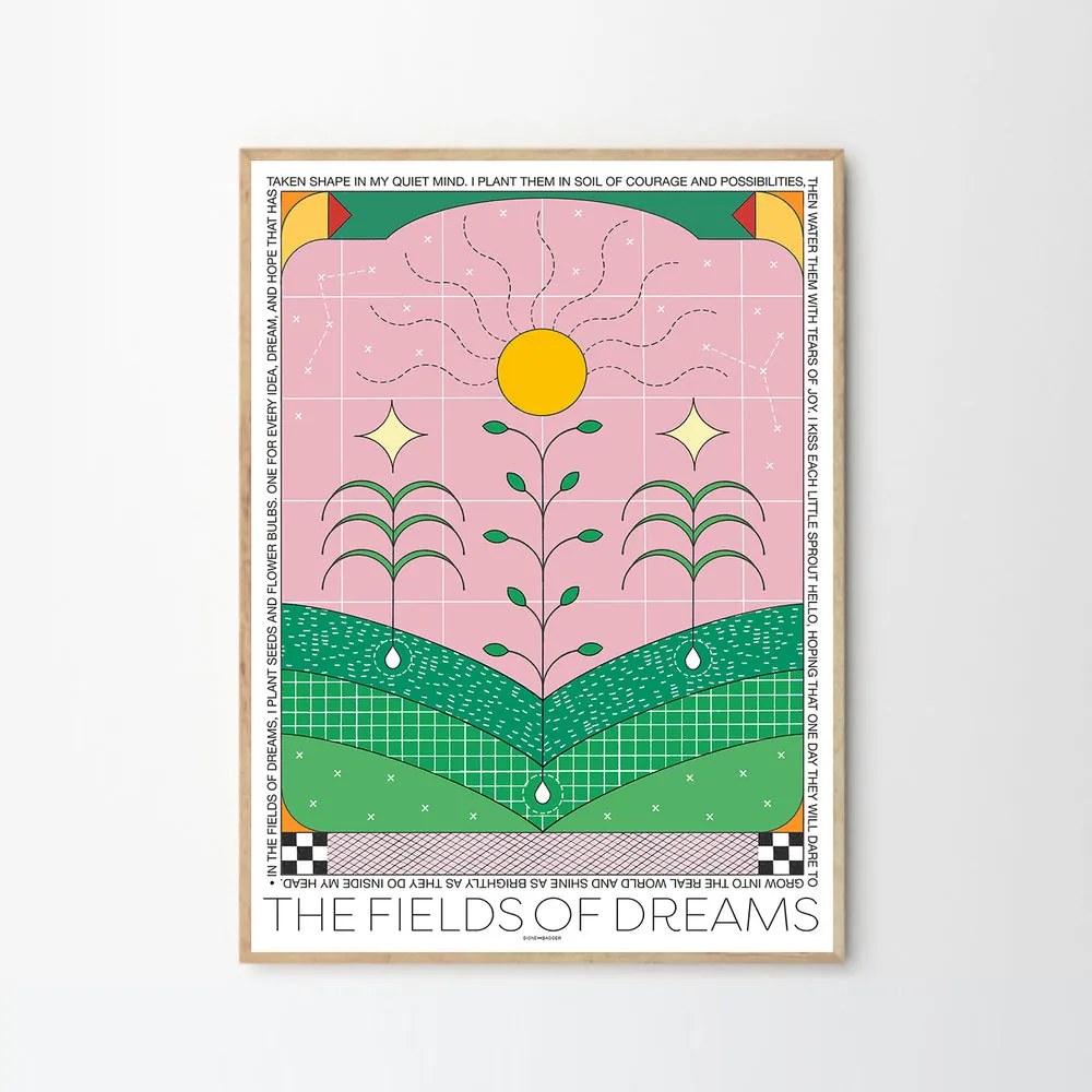 Moikka Plagát The Fields of Dreams by Signe Bagger 30x40 cm
