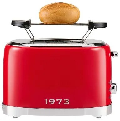 Silvercrest®  Hriankovač Retro 1973, červený + Chlebník Retro 1973, červený  (800010789)