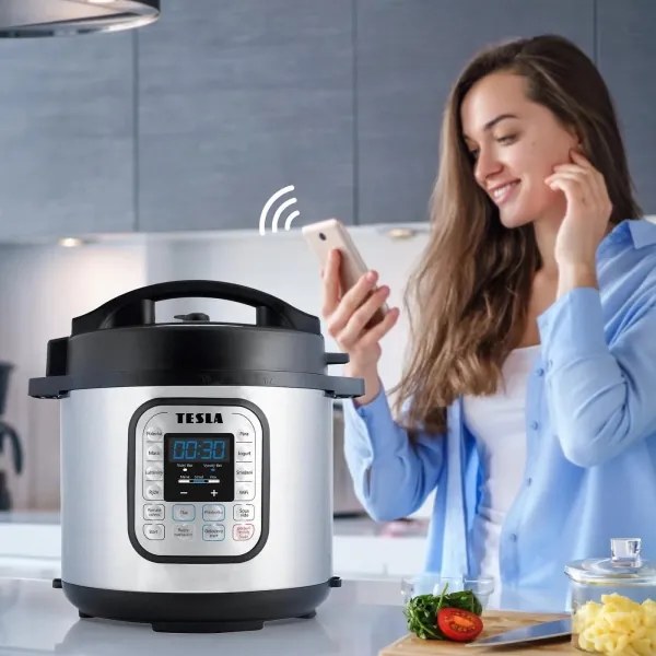 TESLA EliteCook tlakový hrniec 6 l 10v1 1000W/230V Wi-Fi