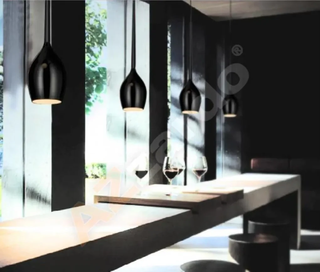 Závesné svietidlo AZZARDO IZZA 1 shiny black  AZ0130