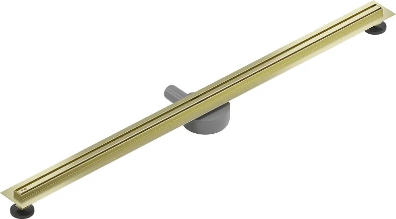 Mexen Flat 360° Slim sprchový žľab 120 cm, zlatá matná, 1A41120