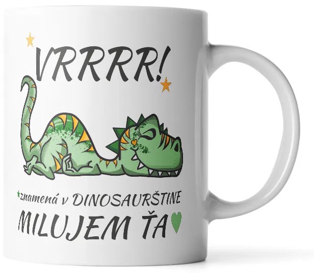 Sablio Hrnek Dinosaurus - 200 ml - espresso