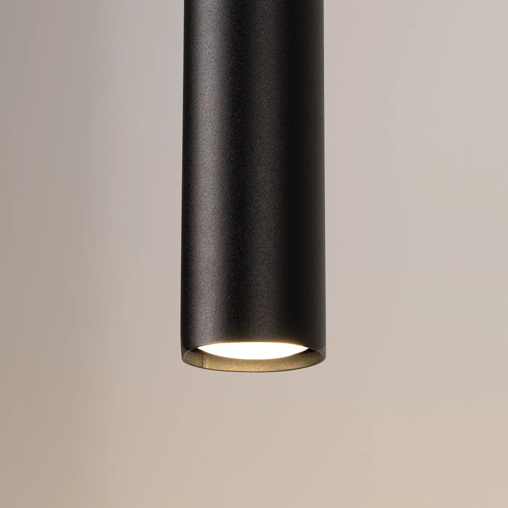 Závesné svietidlo Lagos, 2x čierne kovové tienidlo, o