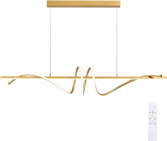 BRILAGI - LED stmievateľný luster na lanku SIGNATURE LED/50W/230V 120 cm zlatý + diaľkový ovládač