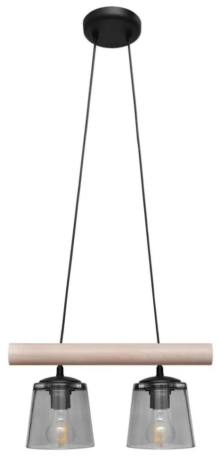 Luster na lanku WOODSTOCK 2xE27/15W/230V