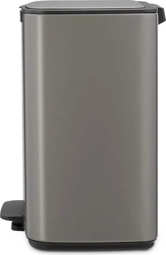 Sivý pedálový oceľový odpadkový kôš 12 l Bo – Brabantia