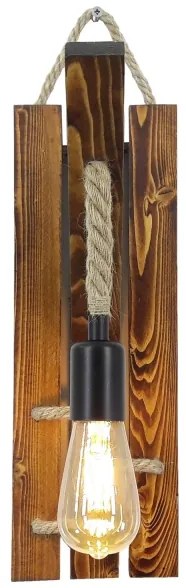 Nástenné svietidlo AHSAP 1xE27/40W/230V borovica orech