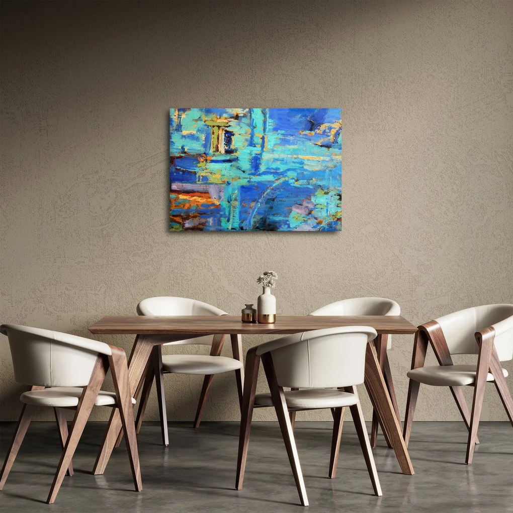 Obraz - Abstraktné olejomaľba (70x50 cm)