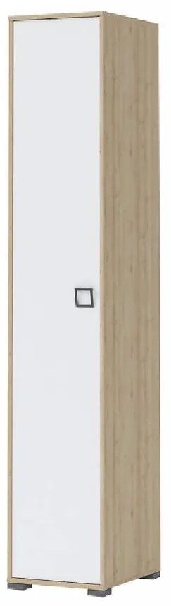 Skriňa 1D Kiki P1-BK/KI-15 beech/white