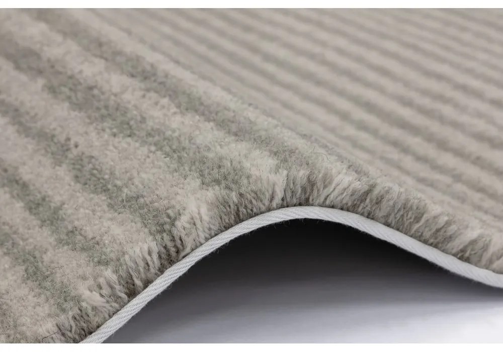 Krémovobiely vlnený koberec 120x180 cm Calisia M Ribs – Agnella