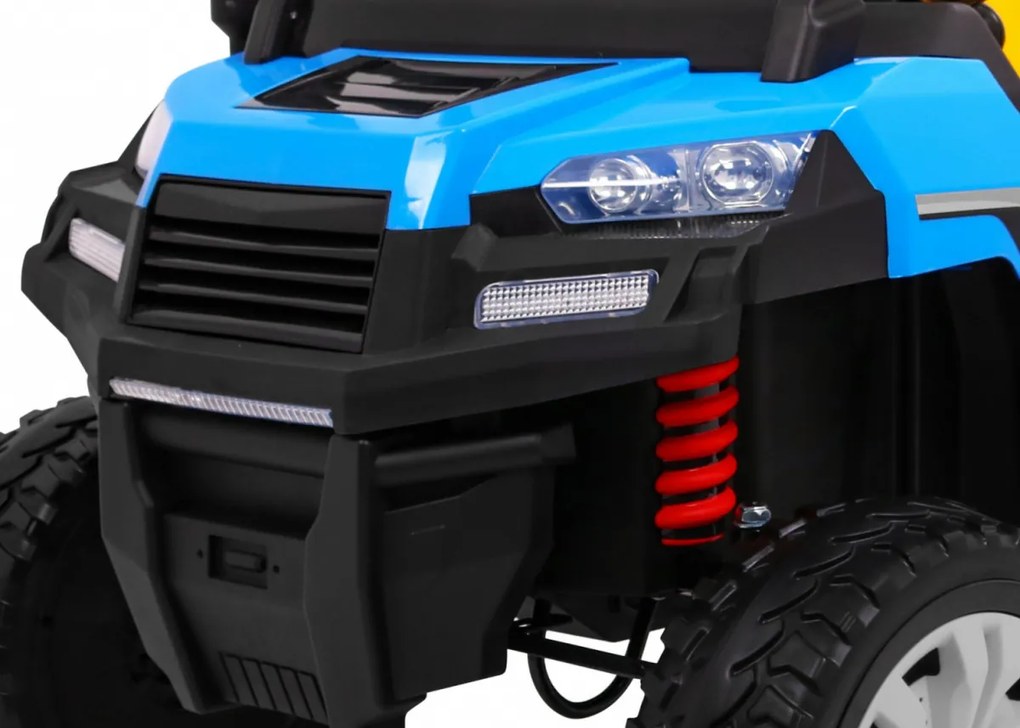Ramiz Detské nákladné auto Farmer Truck pre 2 deti modré + pohon 4x4 + diaľkové ovládanie + sklápač + LED audio